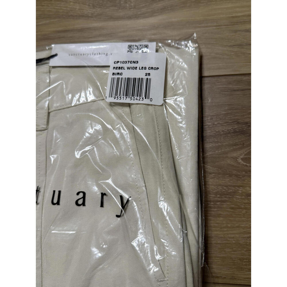 NWT! Sanctuary Rebel Wide Leg Pants in Birch Size 25 - Picture 4 of 5